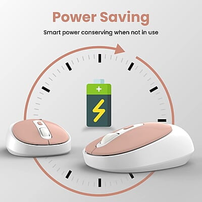 Portronics Toad 27 Wireless Mouse, Silent Buttons, 2.4 GHz with USB Nano Dongle for PC/Mac/Laptop, Auto Power saving Mode, Adjustable DPI Button