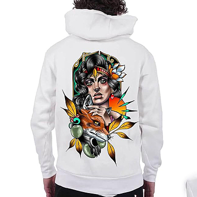 Sublimation Printed Hoodies Men For Animal Lover Graphic Printed Stylish Regular Unisex Hoodie White Sublimation Printed Hoodies Men For Animal Lover Graphic Printed Stylish Regular Unisex Hoodie White