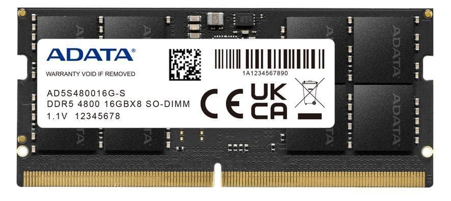 ADATA Premier (SO-DIMM) DDR5 Laptop Memory, Single RAM Module, Supports Intel & AMD Latest CPU, Intel XMP & AMD Expo, Built in PMIC, On Die ECC, Low Voltage, More Bandwidth-Without Heat Sink ADATA Premier (SO-DIMM) DDR5 Laptop Memory, Single RAM Module, Supports Intel & AMD Latest CPU, Intel XMP & AMD Expo, Built in PMIC, On Die ECC, Low Voltage, More Bandwidth-Without Heat Sink