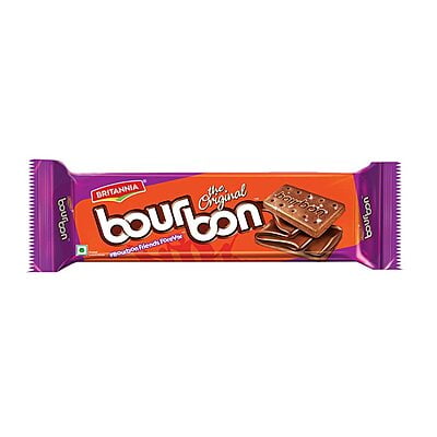 Britannia Bourbon Chocolate Cream Biscuit, 150 g
