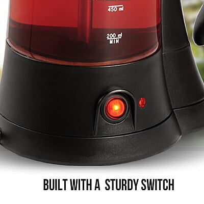 Havells Crystal Tea-Coffee Maker Glass with Filter Basket Indicator Light Transparent Glass Carafe 600 W
