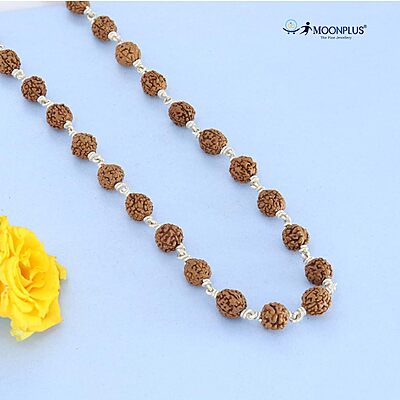 925 Sterling Silver Rudraksha Mala Panch Mukhi 5 Mukhi Five Face 54 Beads 925 Sterling Silver Rudraksha Mala Panch Mukhi 5 Mukhi Five Face 54 Beads