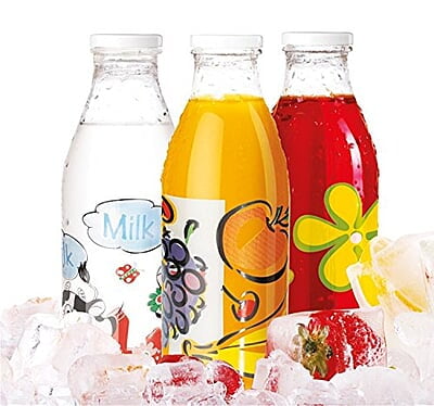 Treo by Milton Ivory Premium Glass Printed Bottle 1000 ml, 1 Pc