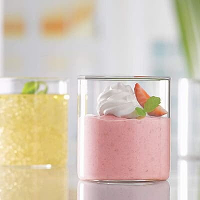 Borosil 205ml Set of 6 pcs Vision Glass Vision Transparent Drinking Glass | Borosilicate Glass Tumblers for Water, Cold Drinks, Juice| Flame Proof, Microwave & Dishwasher Safe, For Daily use & Gifting