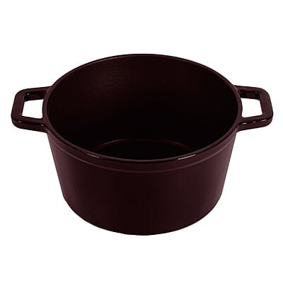 Wonderchef Ferro Cast-Iron Casserole with Lid- 24cm, 3.6L, 4.5mm Wonderchef Ferro Cast-Iron Casserole with Lid- 24cm, 3.6L, 4.5mm