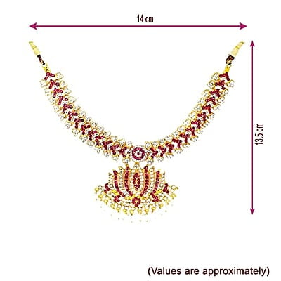 God Ornament Amman Face/Mugam with Crown/Kireedom and Lotus Attigai