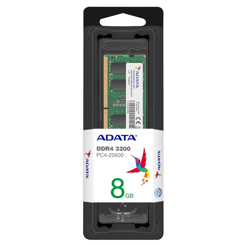 ADATA Premier (SO-DIMM) DDR4 Laptop Memory, Single RAM Module, Supports Intel & AMD CPUs, XMP Profile Support, Fast Data Transfer, Enhanced Efficiency, Without Heat Sink ADATA Premier (SO-DIMM) DDR4 Laptop Memory, Single RAM Module, Supports Intel & AMD CPUs, XMP Profile Support, Fast Data Transfer, Enhanced Efficiency, Without Heat Sink