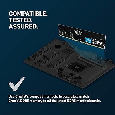 OpenBox Crucial RAM 8GB Desktop Memory CT8G48C40U5 Black OpenBox Crucial RAM 8GB Desktop Memory CT8G48C40U5 Black