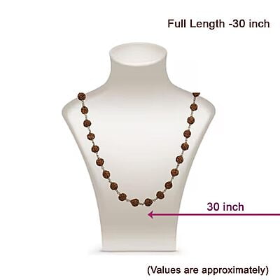 Silver Tied Rudraksha Malai/Chain