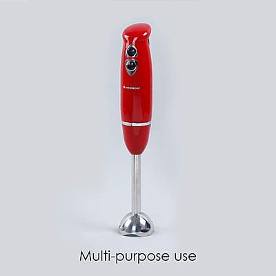 Wonderchef Crimson Edge 400 W Electric Hand Blender 2 Speed Selection Wonderchef Crimson Edge 400 W Electric Hand Blender 2 Speed Selection