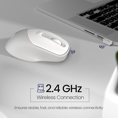 Portronics Toad 35 Wireless Mouse with 2.4 GHz Wireless, Adjustable Sensitivity, USB Receiver, Ergonomic Design, for Laptops, Desktops PC, Mac (Black) Portronics Toad 35 Wireless Mouse with 2.4 GHz Wireless, Adjustable Sensitivity, USB Receiver, Ergonomic Design, for Laptops, Desktops PC, Mac (Black)