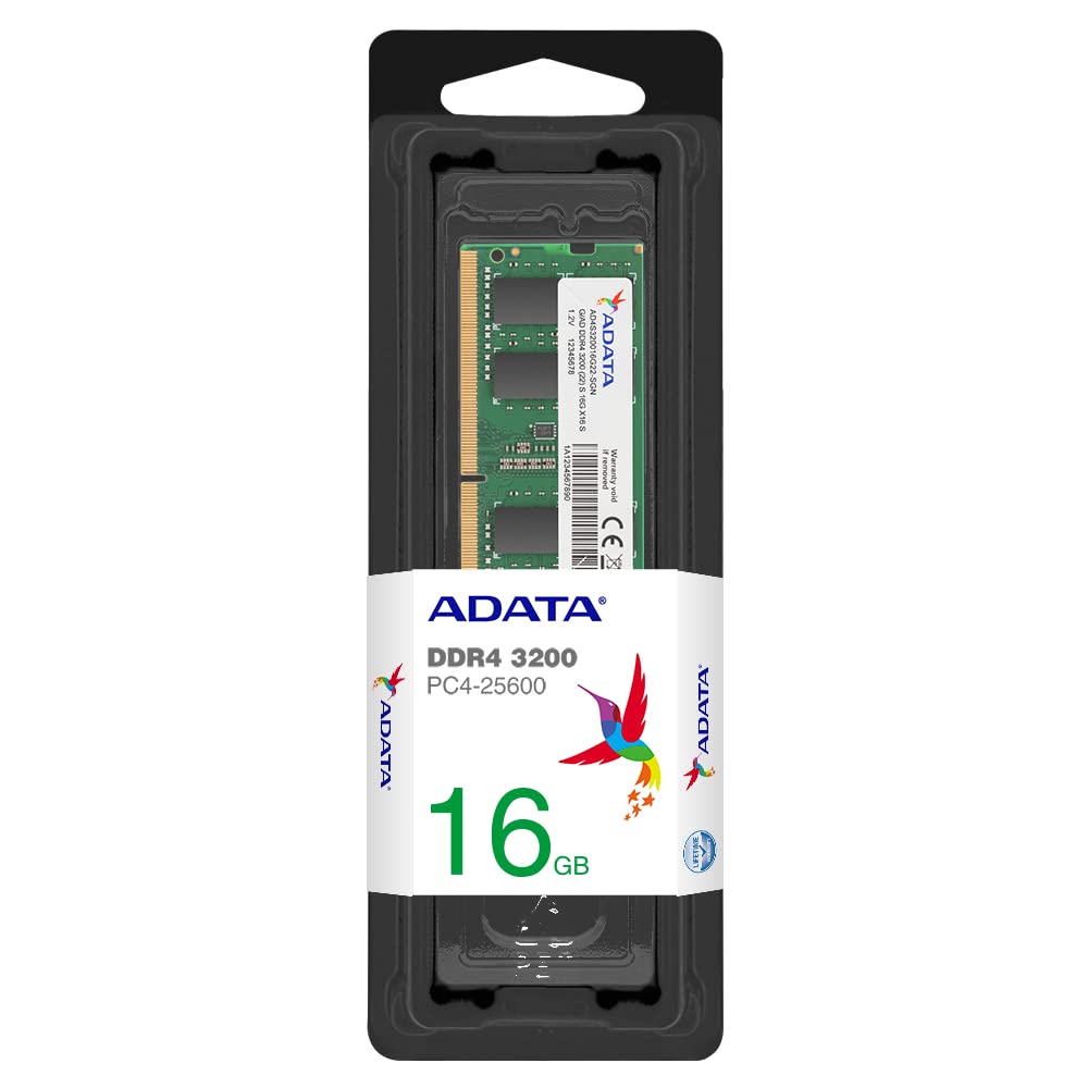 ADATA Premier (SO-DIMM) DDR4 Laptop Memory, Single RAM Module, Supports Intel & AMD CPUs, XMP Profile Support, Fast Data Transfer, Enhanced Efficiency, Without Heat Sink ADATA Premier (SO-DIMM) DDR4 Laptop Memory, Single RAM Module, Supports Intel & AMD CPUs, XMP Profile Support, Fast Data Transfer, Enhanced Efficiency, Without Heat Sink