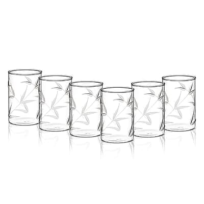 Borosil 295 ml Set of 6 pcs Bouquet Vision Transparent Drinking Glass | Borosilicate Glass Tumblers for Water, Cold Drinks, Juice| Flame Proof, Microwave & Dishwasher Safe | for Daily use & Gifting