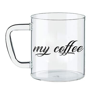Borosil Classic My Coffee Mug, 305 ml, Transparent Borosil Classic My Coffee Mug, 305 ml, Transparent