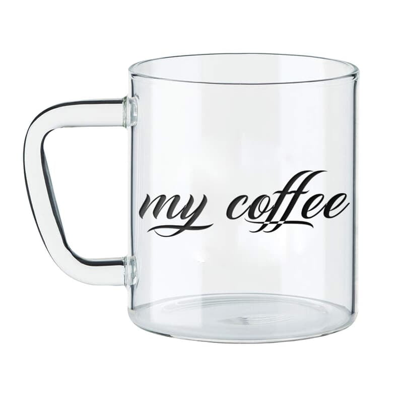 Borosil Classic My Coffee Mug, 305 ml, Transparent Borosil Classic My Coffee Mug, 305 ml, Transparent