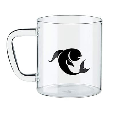 Borosil Glass Mug - 1 Piece, Pisces Transparent, 305ml Borosil Glass Mug - 1 Piece, Pisces Transparent, 305ml