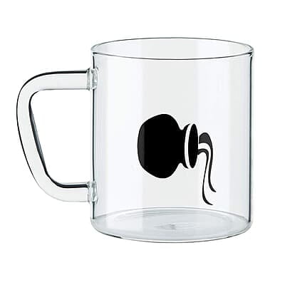 Borosil Classic Aquarius Mug, 305ml, Transparent Borosil Classic Aquarius Mug, 305ml, Transparent