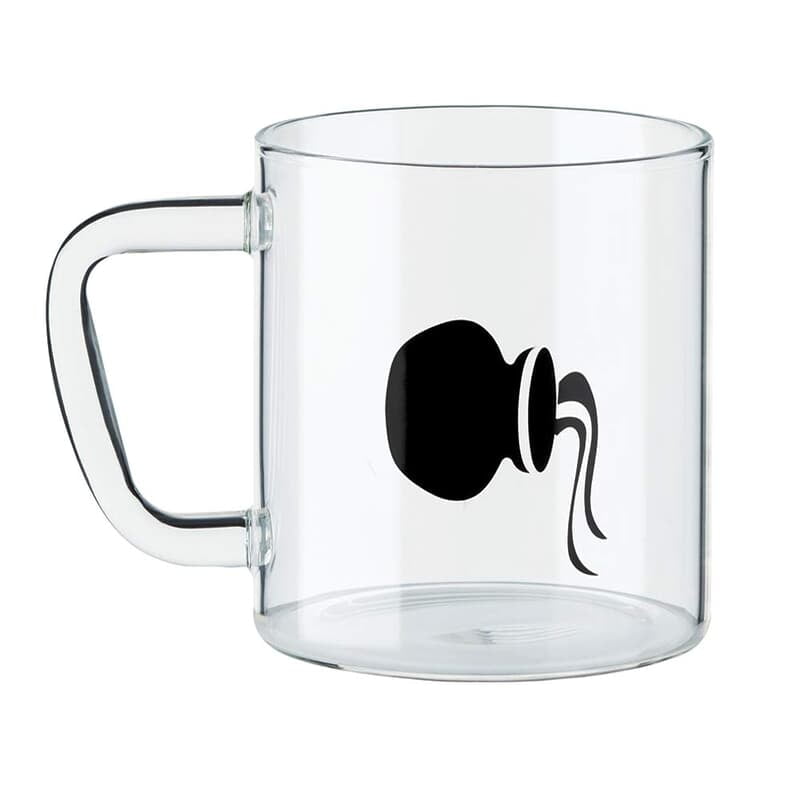 Borosil Classic Aquarius Mug, 305ml, Transparent Borosil Classic Aquarius Mug, 305ml, Transparent