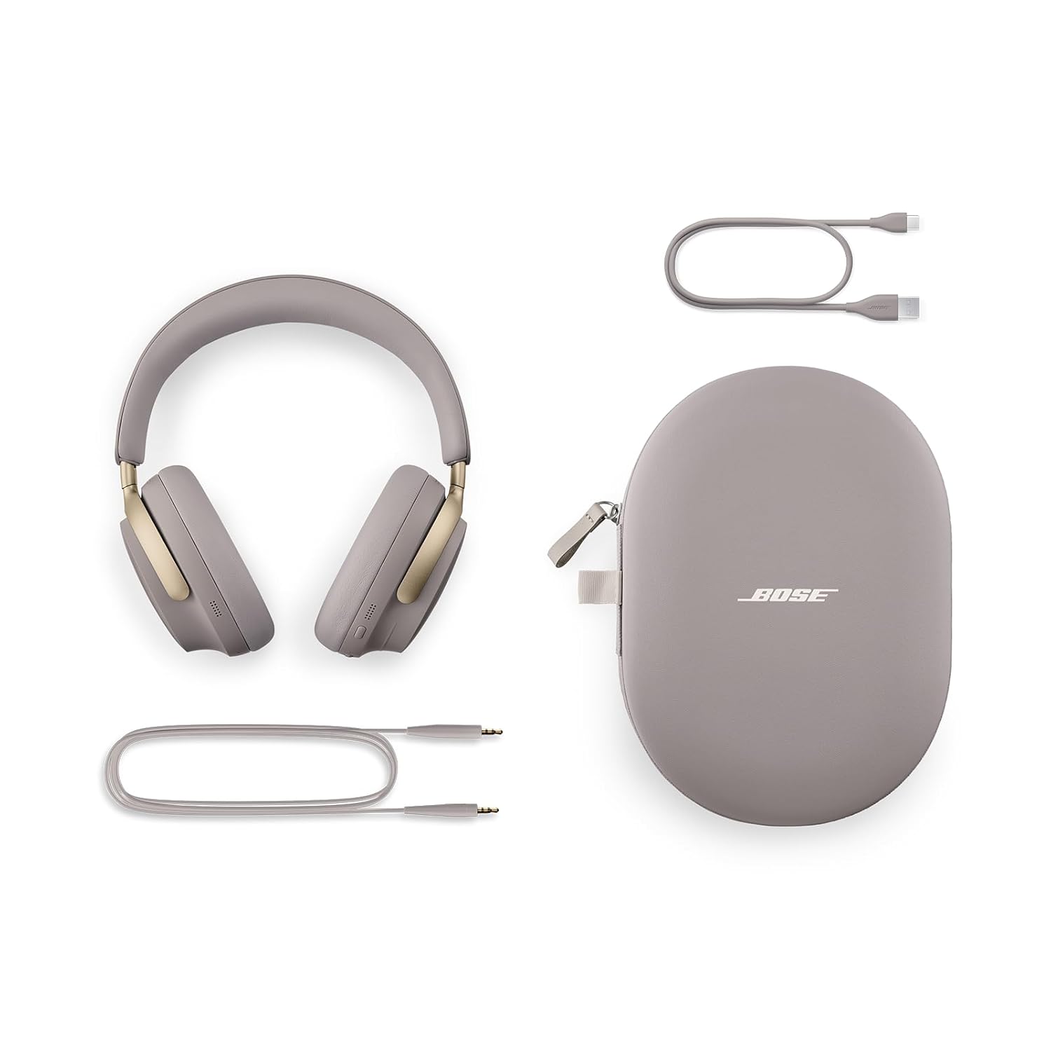Bose New QuietComfort Ultra Wireless Noise Cancelling Headphones Sandstone