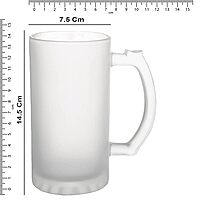 Sublimation Printed Froster Beer Mug With Chal Daaru Peetein Hain   Beer Glass Mug