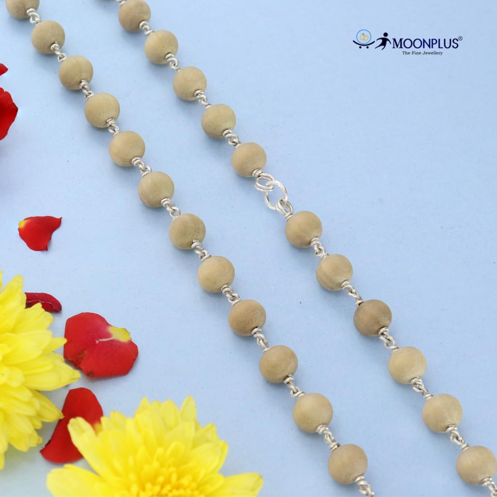 Pure Silver-Tied Tulasi Mala for Ayyappan Devotees Pure Silver-Tied Tulasi Mala for Ayyappan Devotees