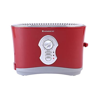 Wonderchef Crimson Edge Slice Toaster with Defrost, Reheat & Cancel Function 800 Watt