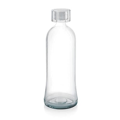 Treo By Milton Anchor Glass Fridge Water Bottle with Plastic Cap, Snug Fit Lid, Wide Base & Food Safe, Pack of 1, 750 ml Treo By Milton Anchor Glass Fridge Water Bottle with Plastic Cap, Snug Fit Lid, Wide Base & Food Safe, Pack of 1, 750 ml