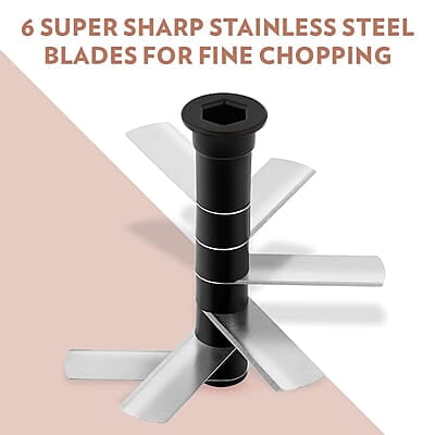 Borosil EazyPull Chopper with 6 Blades, Pull Chopper with Durable String, Mini Chopper for Kitchen, For Chopping Vegetables, Leafy Greens & Herbs, BPA-free, Unbreakable 900 ml Chopping Bowl