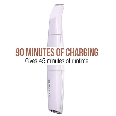 Havells 4-In-1 Lady Body Groomer Bikini & Eyebrow Trimmer With Protective Combs Recharegeable