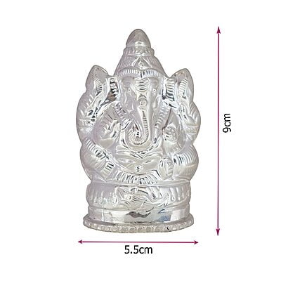 Silver Lord Ganesh Idol, Statue