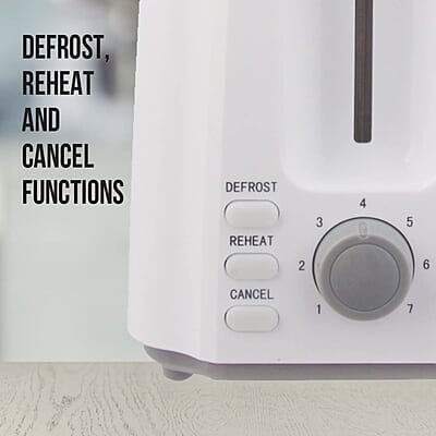 Havells Crisp Plus Pop-Up Toaster, White, 750 Watts