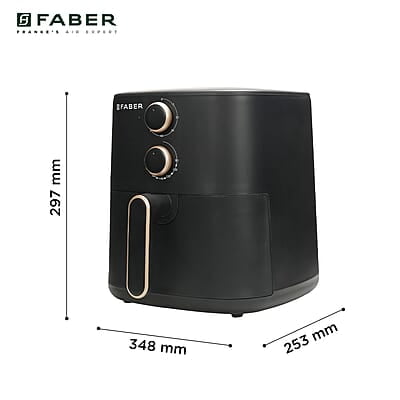 Faber 6 liter 1500W Air Fryer Fry, Bake, Roast, Toast, Defrost, Grill & Reheat Sleek Design