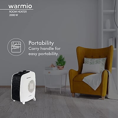 Havells Warmio Room Heater (2000 Watts, White)