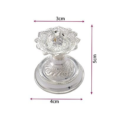 Silver Lotus Agarbatti Stand 18g Silver Lotus Agarbatti Stand 18g