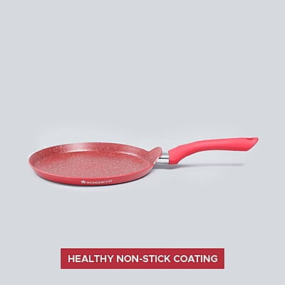 Wonderchef Royal Velvet Non-Stick Dosa Tawa 3 mm  28cm Non-Stick Tawa Virgin Grade Aluminium
