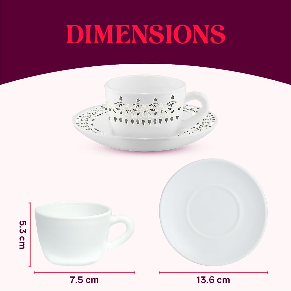 BOROSIL 18CL MUG SET- 6PC 180 ML