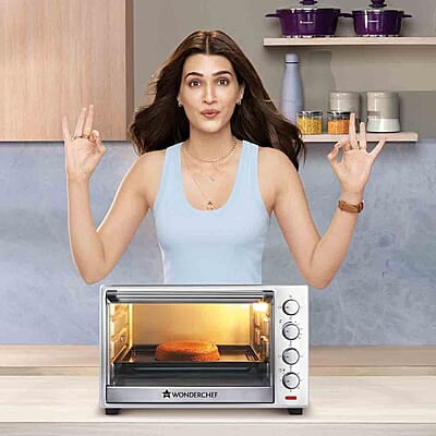 Wonderchef Oven Toaster Griller- 60 litres 6-Stage Heat Selection Bake, Grill, Roast