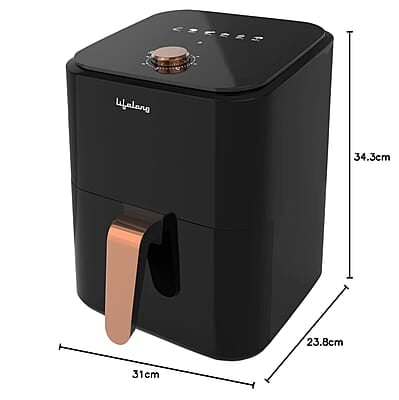 Lifelong Air Fryer 1 Year Warranty 1200W, 4L, Air Fryer for Home, Airfryer, Electric Air-Fryer with 360° Hot Air Lifelong Air Fryer 1 Year Warranty 1200W, 4L, Air Fryer for Home, Airfryer, Electric Air-Fryer with 360° Hot Air