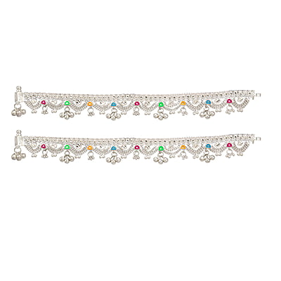Sterling silver Chain Type Anklets/Payal Sterling silver Chain Type Anklets/Payal