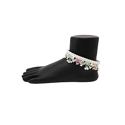 Sterling silver Chain Type Anklets/Payal Sterling silver Chain Type Anklets/Payal