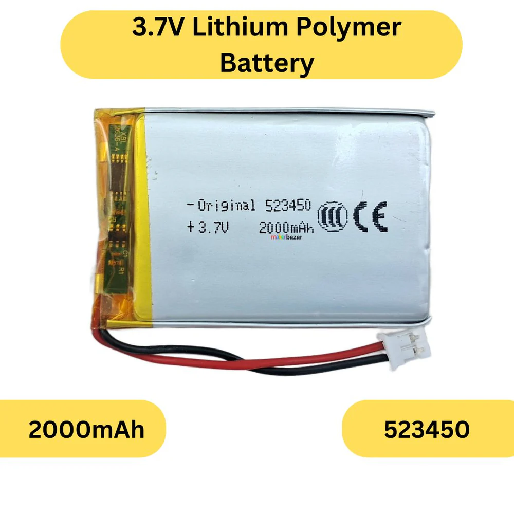 P.POWER -P103450 3.7 V 2000MAH Lipo Battery