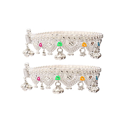 Sterling silver Chain Type Anklets/Payal Sterling silver Chain Type Anklets/Payal