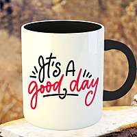 Printed Coffee Mug, Motivational Quotes - It’s a Good Day, Gifts for Fitness Enthusiast, Gift for Coworkers, Students,