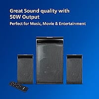 Philips Audio TAV5257 45W 2.1 Channel Wireless & Wired Multimedia Computer Speaker with USB, Bluetooth, AUX, FM, and Remote Control (Black) Philips Audio TAV5257 45W 2.1 Channel Wireless & Wired Multimedia Computer Speaker with USB, Bluetooth, AUX, FM, and Remote Control (Black)