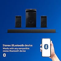 Philips Audio TAV5257 45W 2.1 Channel Wireless & Wired Multimedia Computer Speaker with USB, Bluetooth, AUX, FM, and Remote Control (Black) Philips Audio TAV5257 45W 2.1 Channel Wireless & Wired Multimedia Computer Speaker with USB, Bluetooth, AUX, FM, and Remote Control (Black)