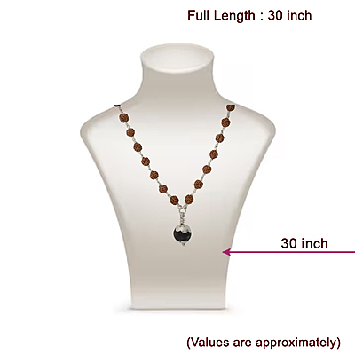 Silver Rudraksha Karungali Pendant Mala - Shop Now Silver Rudraksha Karungali Pendant Mala - Shop Now