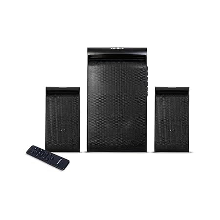Philips Audio TAV5257 45W 2.1 Channel Wireless & Wired Multimedia Computer Speaker with USB, Bluetooth, AUX, FM, and Remote Control (Black) Philips Audio TAV5257 45W 2.1 Channel Wireless & Wired Multimedia Computer Speaker with USB, Bluetooth, AUX, FM, and Remote Control (Black)