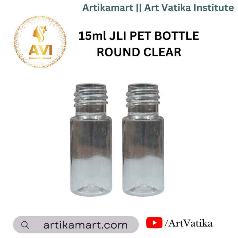 15ml JLI PET BOTTLE ROUND CLEAR - 20mm Neck 15ml JLI PET BOTTLE ROUND CLEAR - 20mm Neck