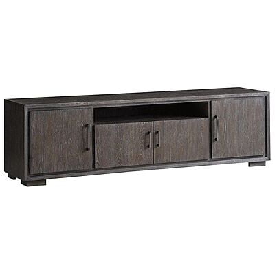 Vikinterio Furniture 60" TV Media Entertainment Console in Gray and Brown Vikinterio Furniture 60" TV Media Entertainment Console in Gray and Brown