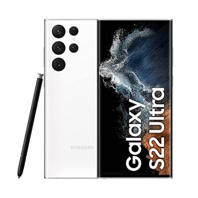 Samsung Galaxy S22 Ultra Smartphone, Factory Unlocked Android Cell Phone, 256GB white